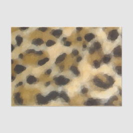 Seda Papel de Tecido de Impressão Leopardo com Aquarela