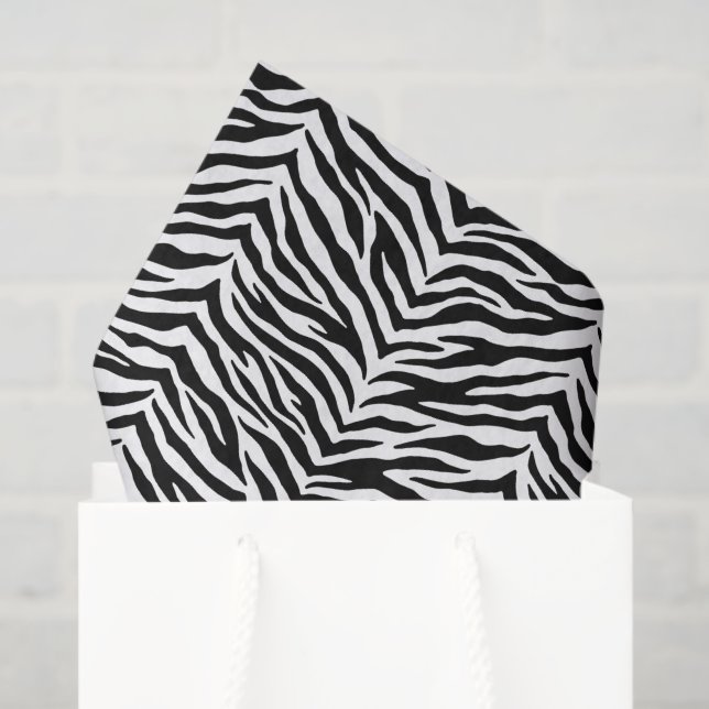 Seda Papel de Tecido de Impressão Zebra (Sacola de presentes)