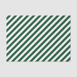 Seda Papel de Tecido de Listras Diagonais Verdes