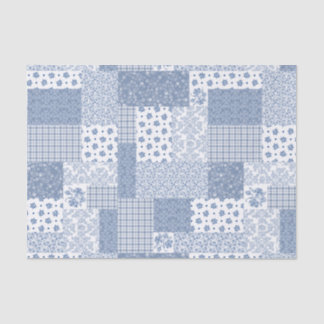 Seda Papel de Tecido de Patchwork do Indigo Faux Nostal
