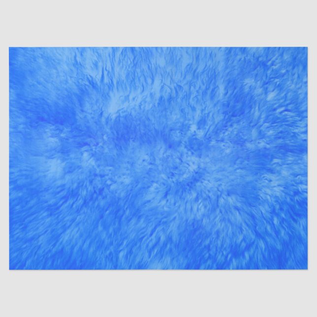 Seda Papel de Tecido de Pele Azul (Frente )