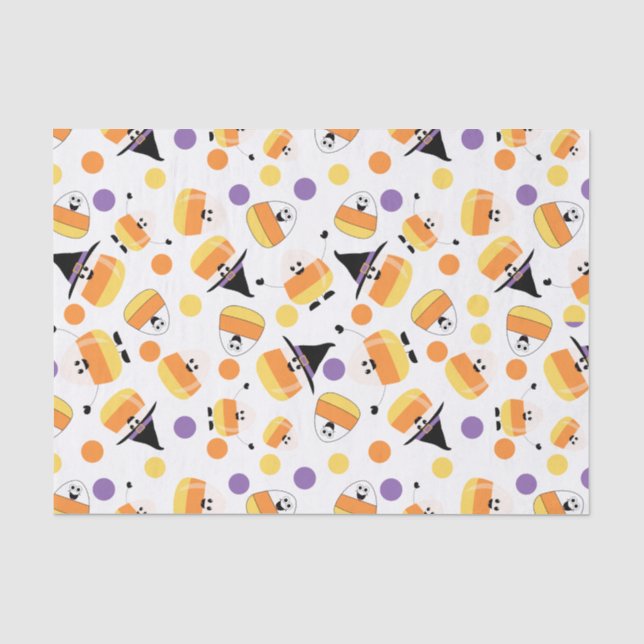 Seda Papel de Tecido de Presente Halloween (Frente )