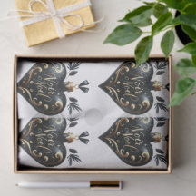 Papel de Tecido de Presente no Coração do Noir em 