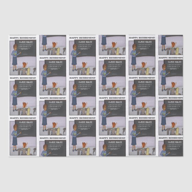 Seda Papel de Tecido de Regras de Classe (Frente )