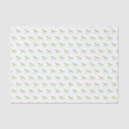 Seda Papel de Tecido de Silhueta de Cavalo-Rocco Verde