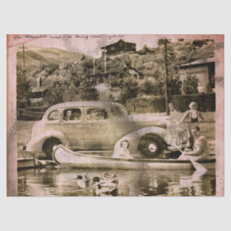 Seda Papel de Tecido de Tempo de Férias Retroativas