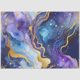 Seda Papel de Tecido de Tinta Colorida Marble