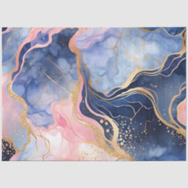 Seda Papel de Tecido de Tinta Colorida Marble