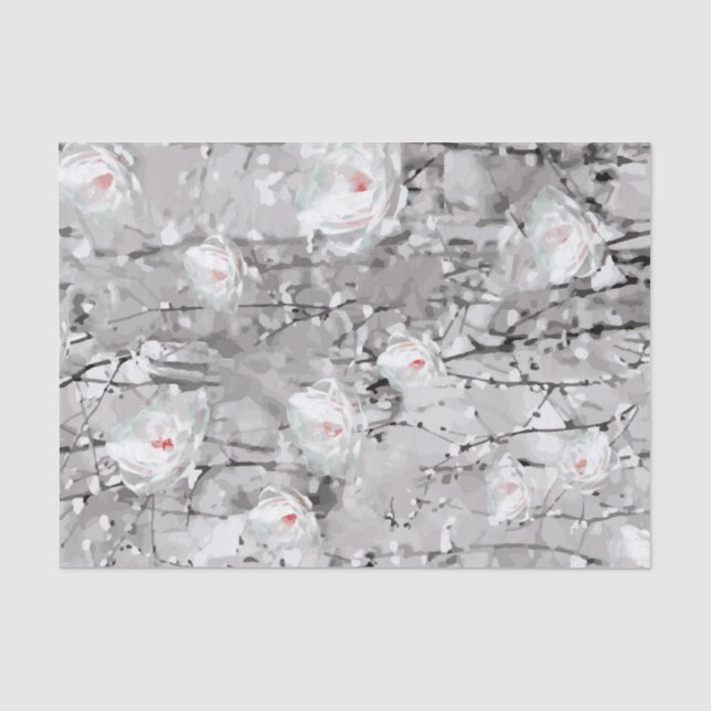 Seda Papel de tecido de toner preto e branco Abstrato c (Frente )