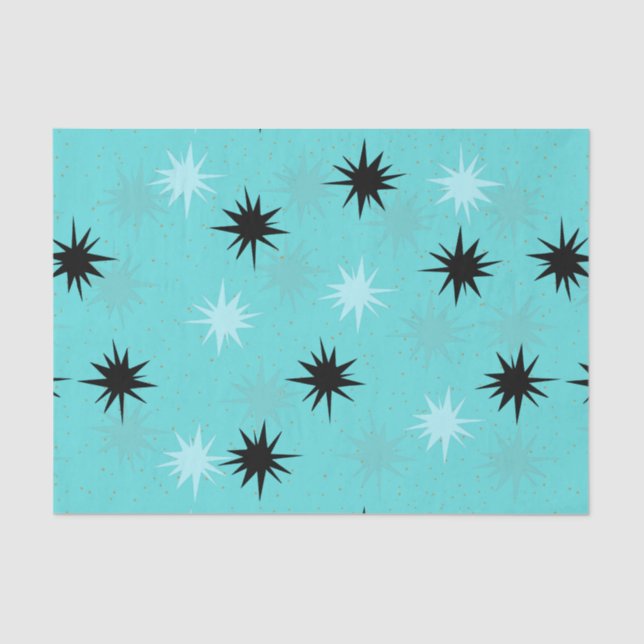 Seda Papel de Tecido de Torquoise Atômica (Frente )