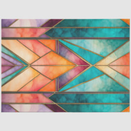 Seda Papel de tecido de vidro colorido