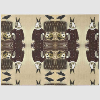 Seda Papel de Tecido de Vintage Superrealista