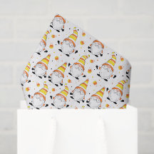 Papel de Tecido Decoupage Candy Corn, Gnome de Hal