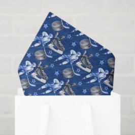 Seda Papel de Tecido Decoupage de Hóquei no Gelo, Espor