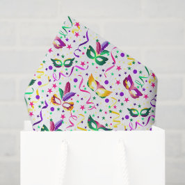 Seda Papel de Tecido Decoupage de Máscaras, Máscara