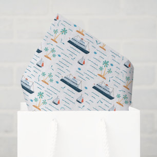 Seda Papel de Tecido Decoupage de Navio de Cruzeiro, Fé