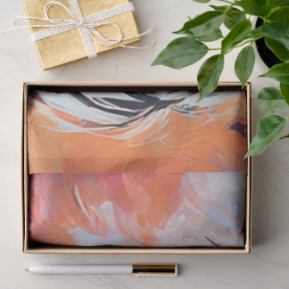 Seda Papel de Tecido Decoupage Mulher Abstrata Etérea