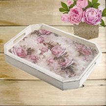 Papel de Tecido Decoupage Rosas Rosadas