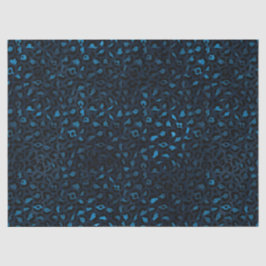 Seda Papel de Tecido Design 5 da Série Leopardo Azul e 