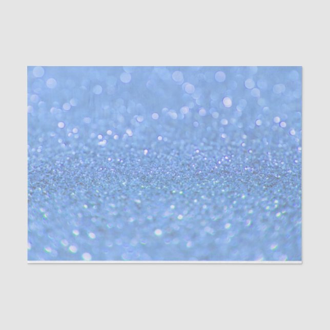 Seda Papel de tecido Design de brilhante azul empoeirad (Frente )