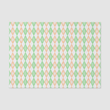 Papel de Tecido do Irish Flag Argyle