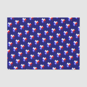 Seda Papel de Tecido do Texas Clover