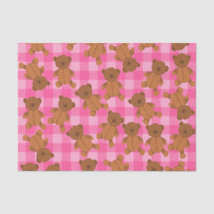 Seda Papel de Tecido do Urso Rosa