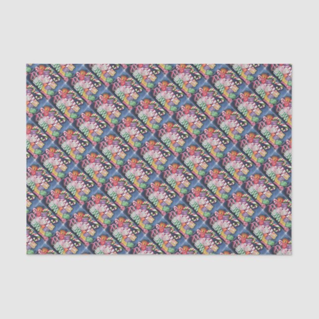 Seda Papel de Tecido Doces de Natal (Frente )