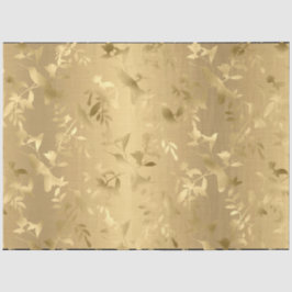 Seda Papel de Tecido Elegante Dourado Hummingbird