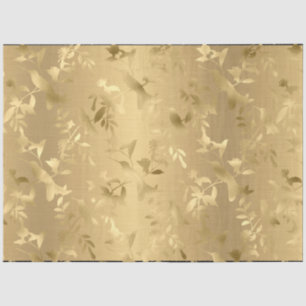 Seda Papel de Tecido Elegante Dourado Hummingbird