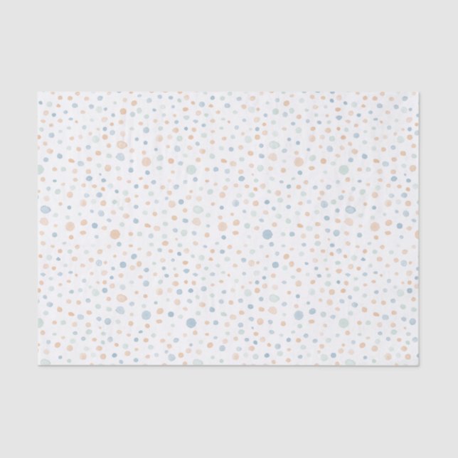 Seda Papel de Tecido Elliot Confetti Watercolor Pontos (Frente )