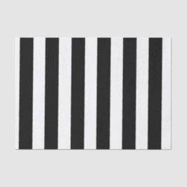 Seda Papel de Tecido em Listras Pretas e Brancas