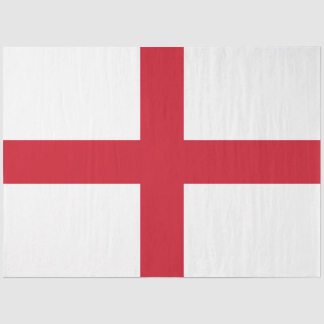 Seda Papel de Tecido English Flag (Inglaterra) (Frente )