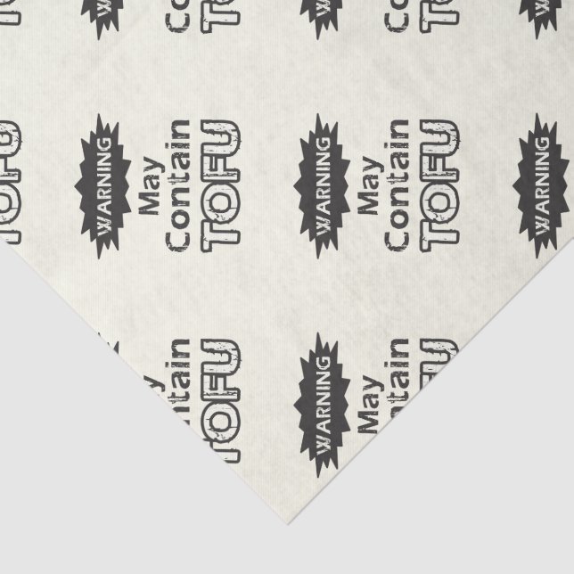 Seda Papel de Tecido Engraçado Tofu (Detalhes)