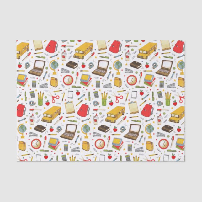 Seda Papel de Tecido Escolar de Professores (Frente )