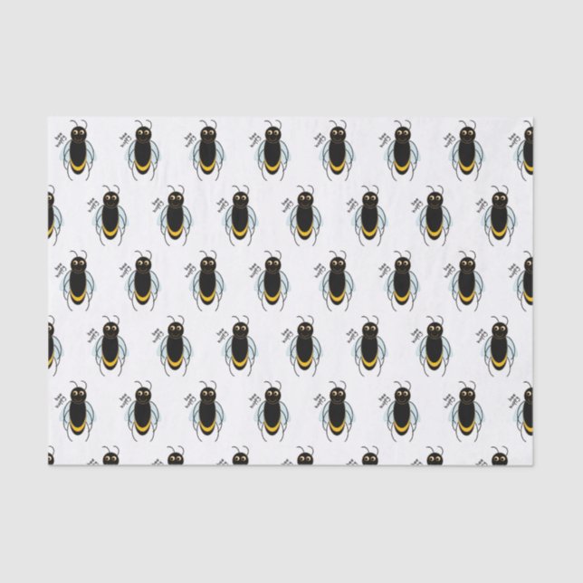 Seda Papel de Tecido Feliz da Bee (Frente )