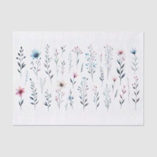 Seda Papel de Tecido Floral