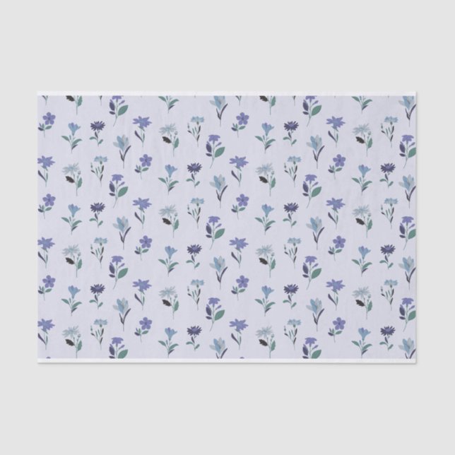 Seda Papel de Tecido Floral (Frente )