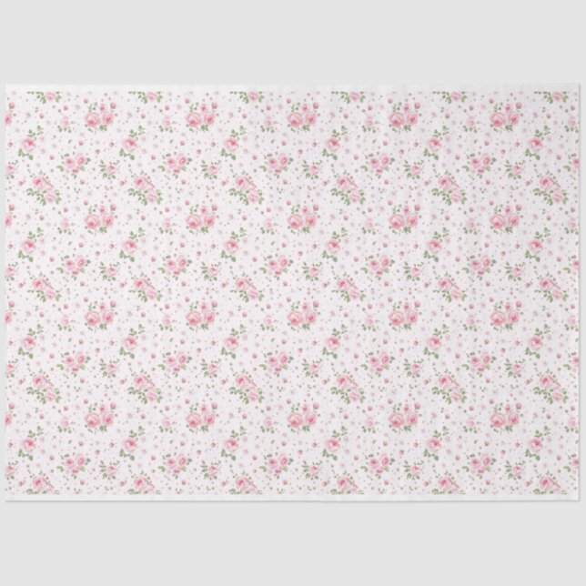 Seda Papel de Tecido Floral do rico (Frente )