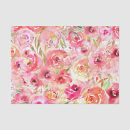 Seda Papel de Tecido Floral primavera - Flores Frescas