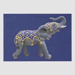 Seda Papel de Tecido Fotográfico de Elefante Animal Car