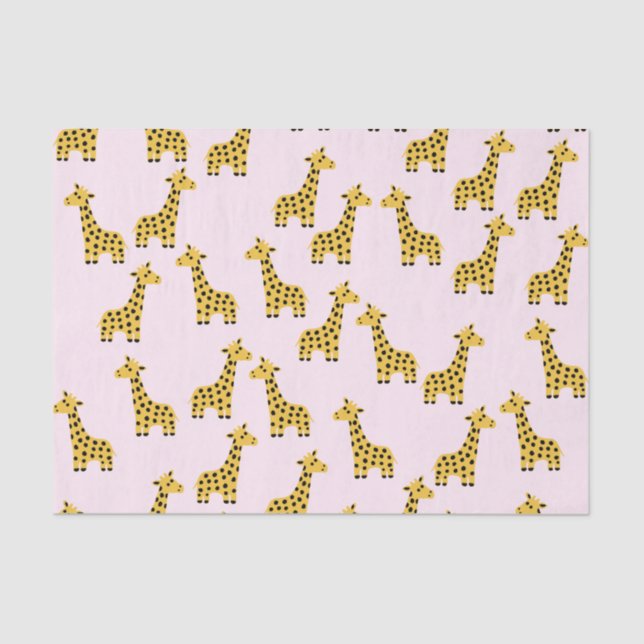 Seda Papel de Tecido Girafa (Frente )