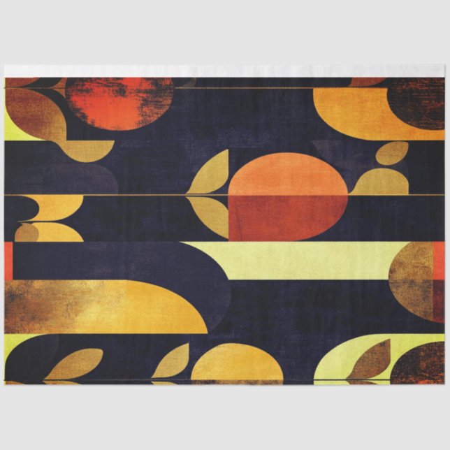 Seda Papel de Tecido Groovy Blooms por Elsie Lane (Frente )