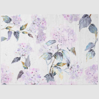 Seda Papel de Tecido Hídrico Roxo em Aquarela