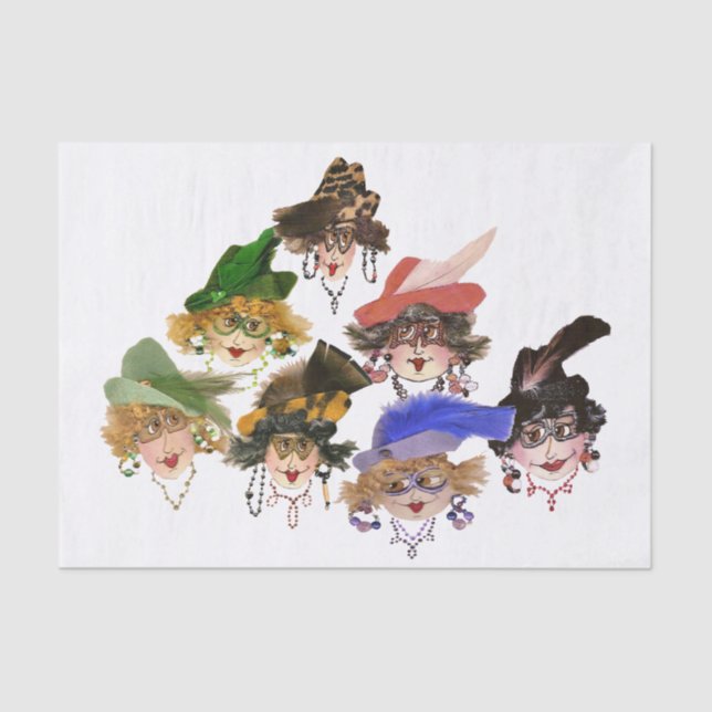 Seda Papel de Tecido Humorístico para Mulheres (Frente )