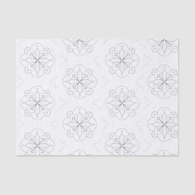 Seda Papel de Tecido Inspirado Vitoriano (Frente )