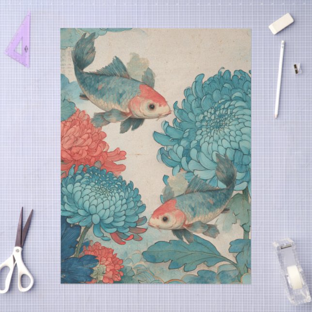 Seda Papel de Tecido Japonês para Decoupagem (Arte )