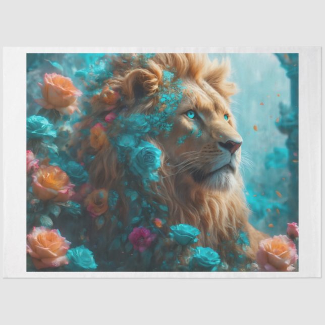 Seda Papel de Tecido Lion (Frente )