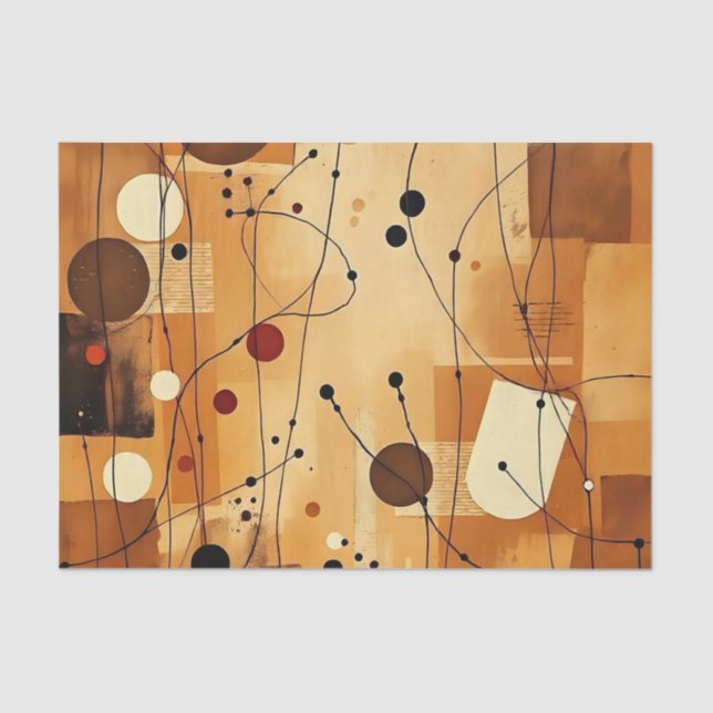 Seda Papel de Tecido Mínimo de Camadas abstrato Quente (Frente )