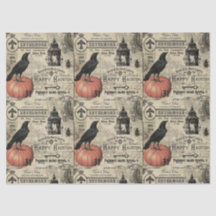Papel de tecido Moderno Vintage Halloween